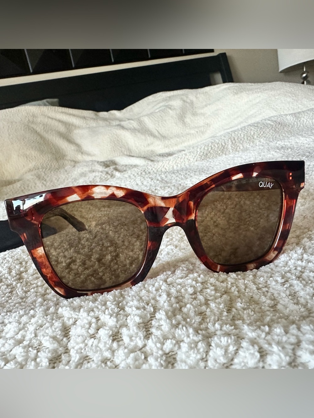 Quay Australia Tortoise Shell Sunglasses with Brown Lenses